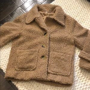 Free People Oversized Teddy Jacket